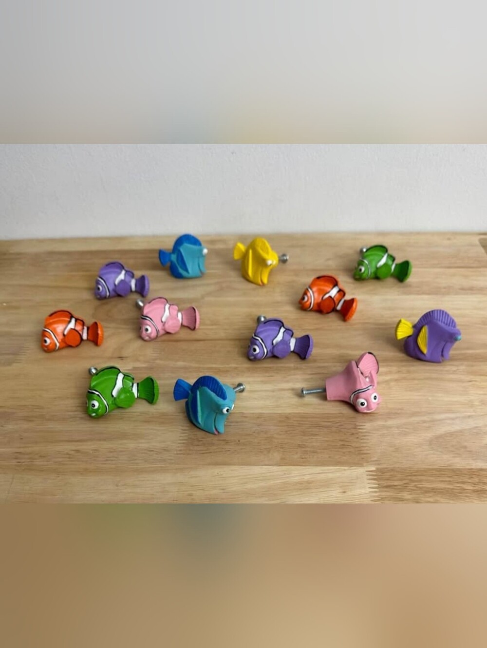 Colorful Nemo Drawer Pulls - Pink, Blue, Purple, Yellow, Orange, Green